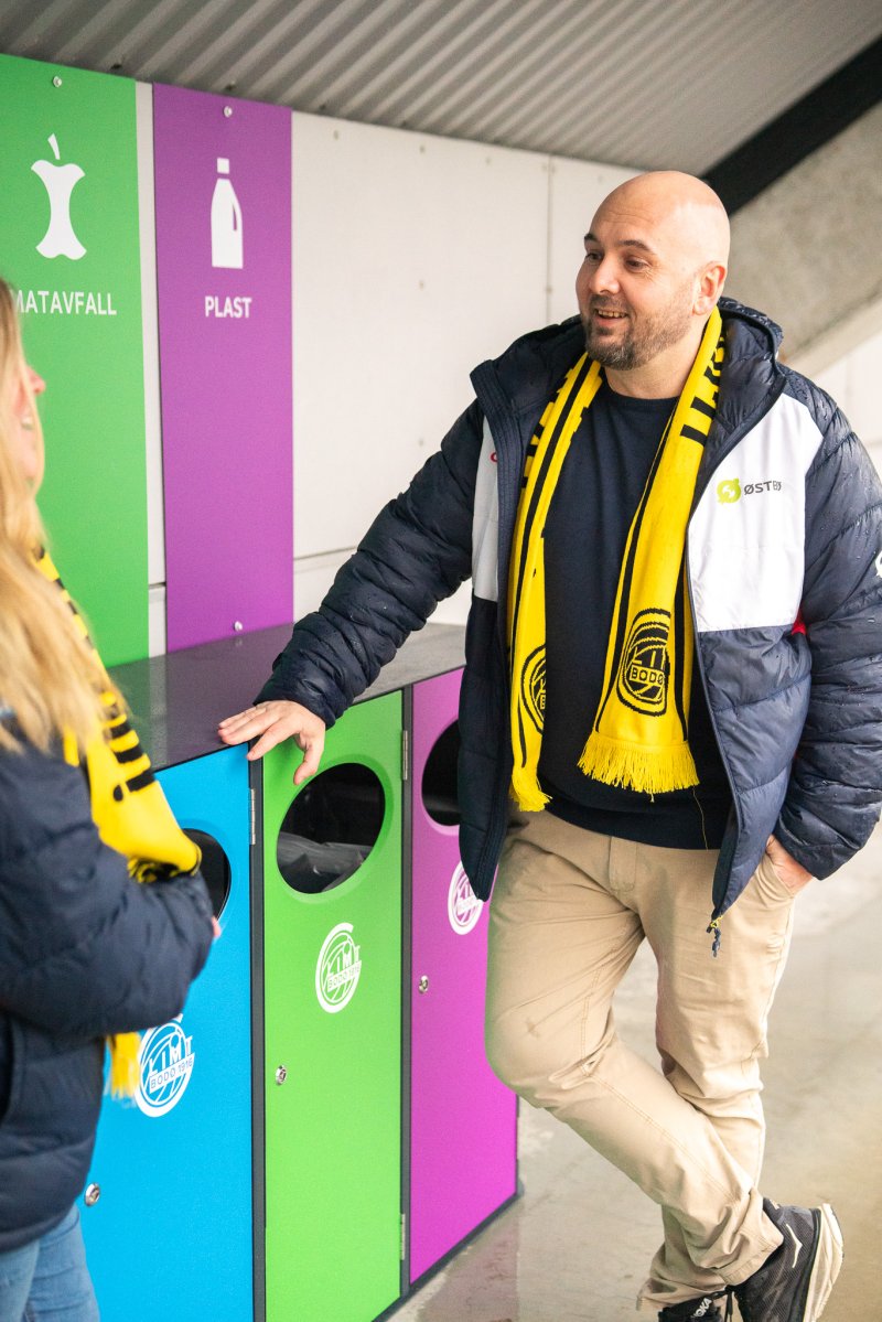 Knut-Ole Iversen vil at Glimt også skal bli best på miljø og bærekraft. Foto: Vilde Hiller Rasmussen