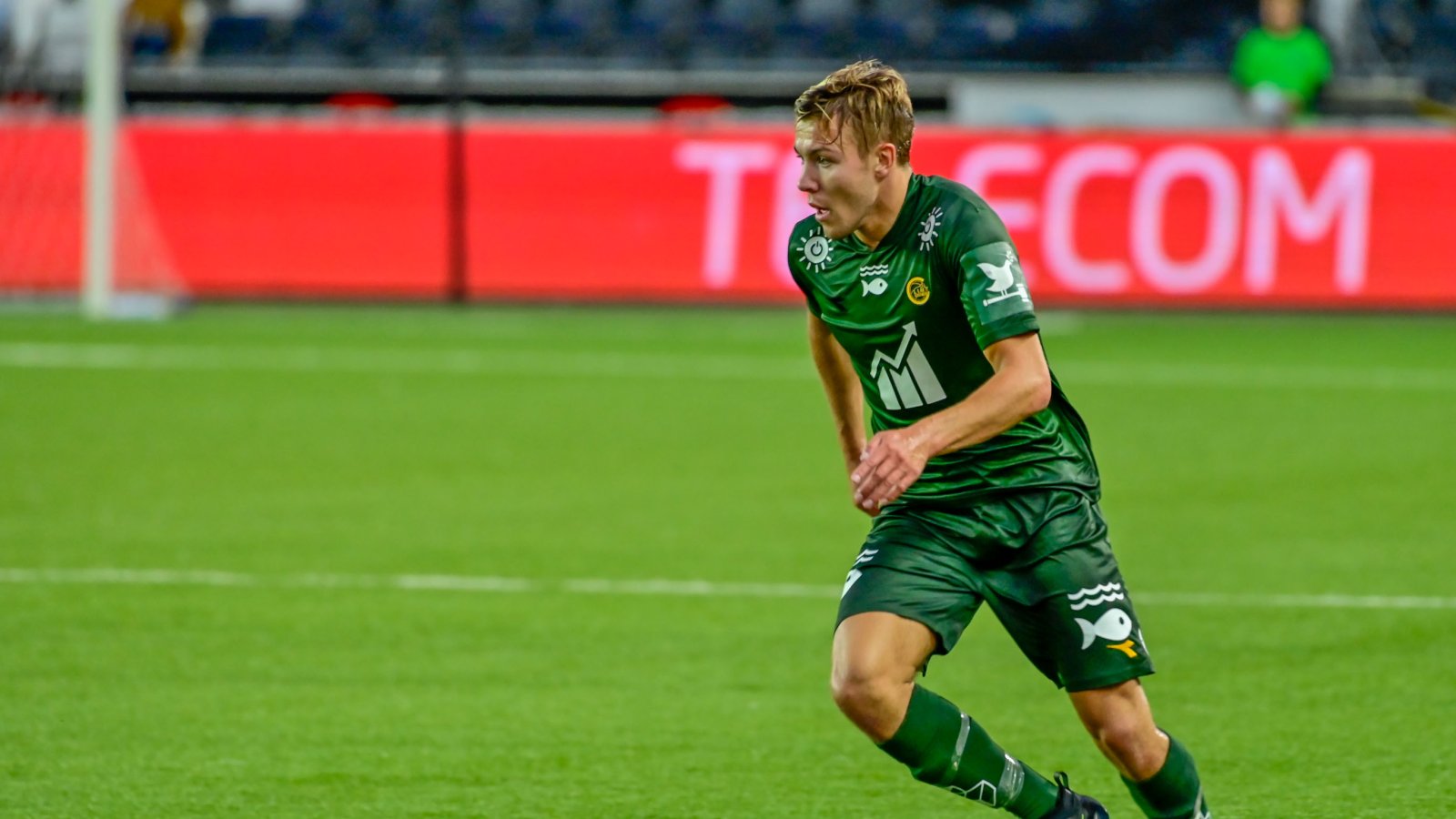 Fredrik André Bjørkan under bortekampen mot Odd 2019. Action Now.