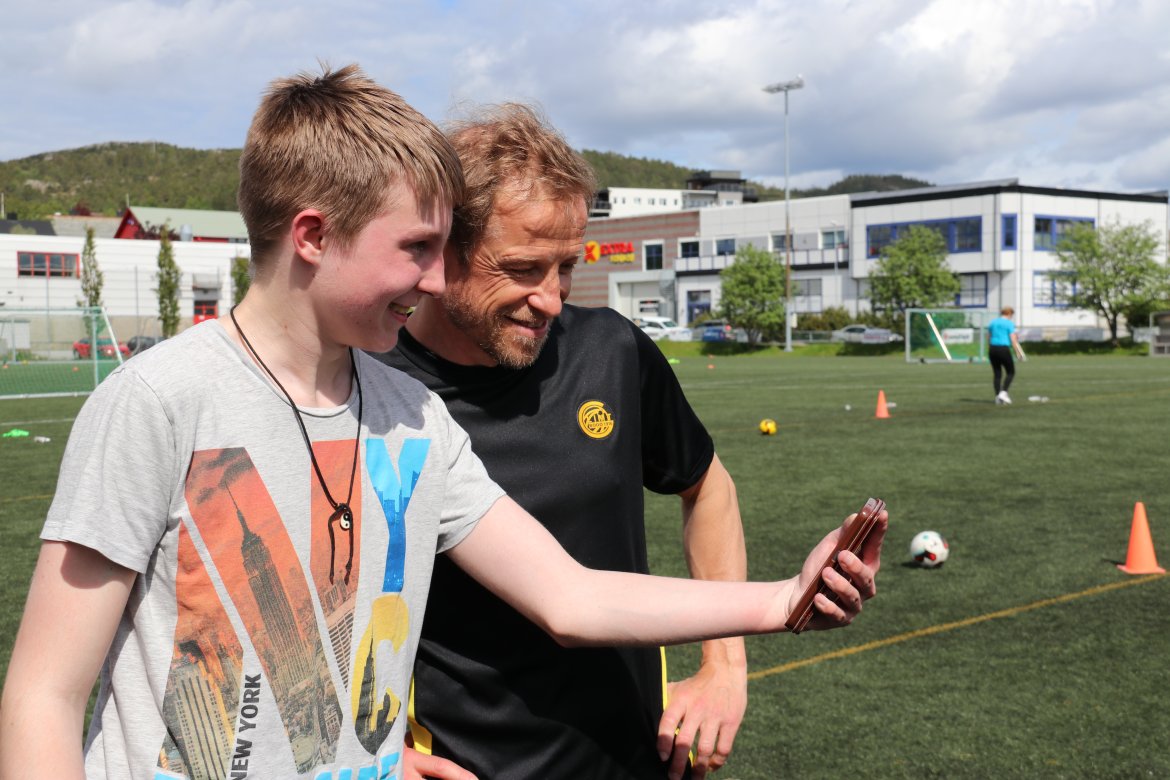 Selfie med Ørjan Berg.