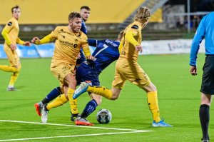 Fredrik André Bjørkan i kampen mot Kristiansund på Aspmyra 2019.
