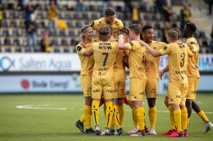 Glimt mot Kristiansund på hjemmebane 2020. 