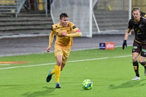 Fredrik André Bjørkan under kamp på Aspmyra 2020.