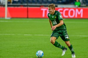 Fredrik André Bjørkan under bortekampen mot Odd 2019. Action Now. 