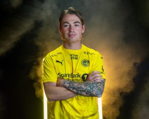 Patrick Berg har forlenget kontrakten med Bodø/Glimt. Her fra photoshoot. 