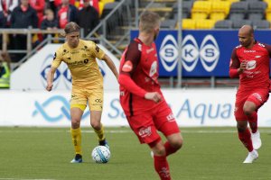 Ulrik Saltnes under Eliteseriekampen mellom Bodø/Glimt og Brann på Aspmyra stadion.