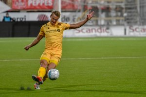 Marius Lode under kampen mot Stabæk.