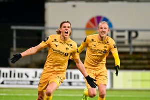 Ulrik Saltnes i kampen mot Kristiansund hjemme 2019. 