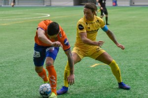 Patrick Berg under treningskampen mot Aalesund. 