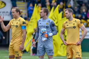 Martin Bjørnbak. Ricardo Friedrich og Brede Moe før kampen mot Sandefjord. 