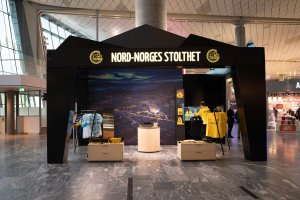 Bodø/Glimt-butikk på Gardermoen 