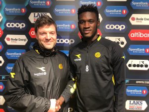 Aasmund Bjørkan og Victor Boniface. 