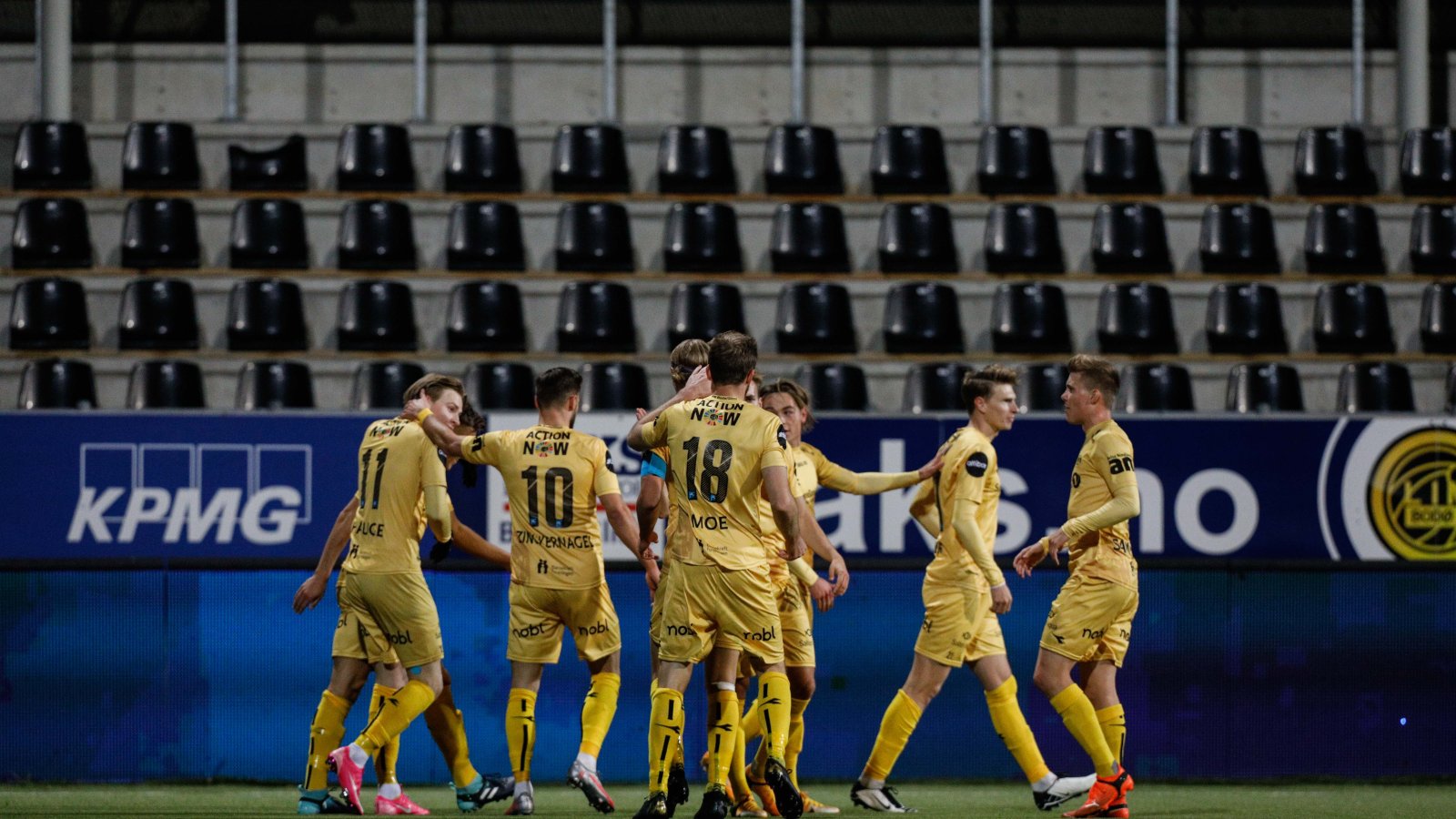 Bodø/Glimt mot Vålerenga 2020. Aspmyra. A-lag.