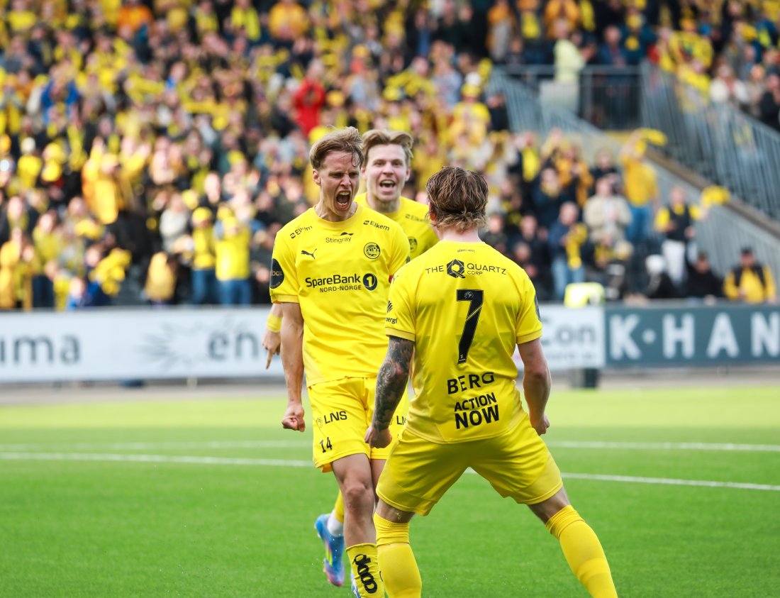 Ulrik Saltnes kunne slippe jubelen løs etter å ha scoret sitt 100. mål for Bodø/Glimt sist helg.