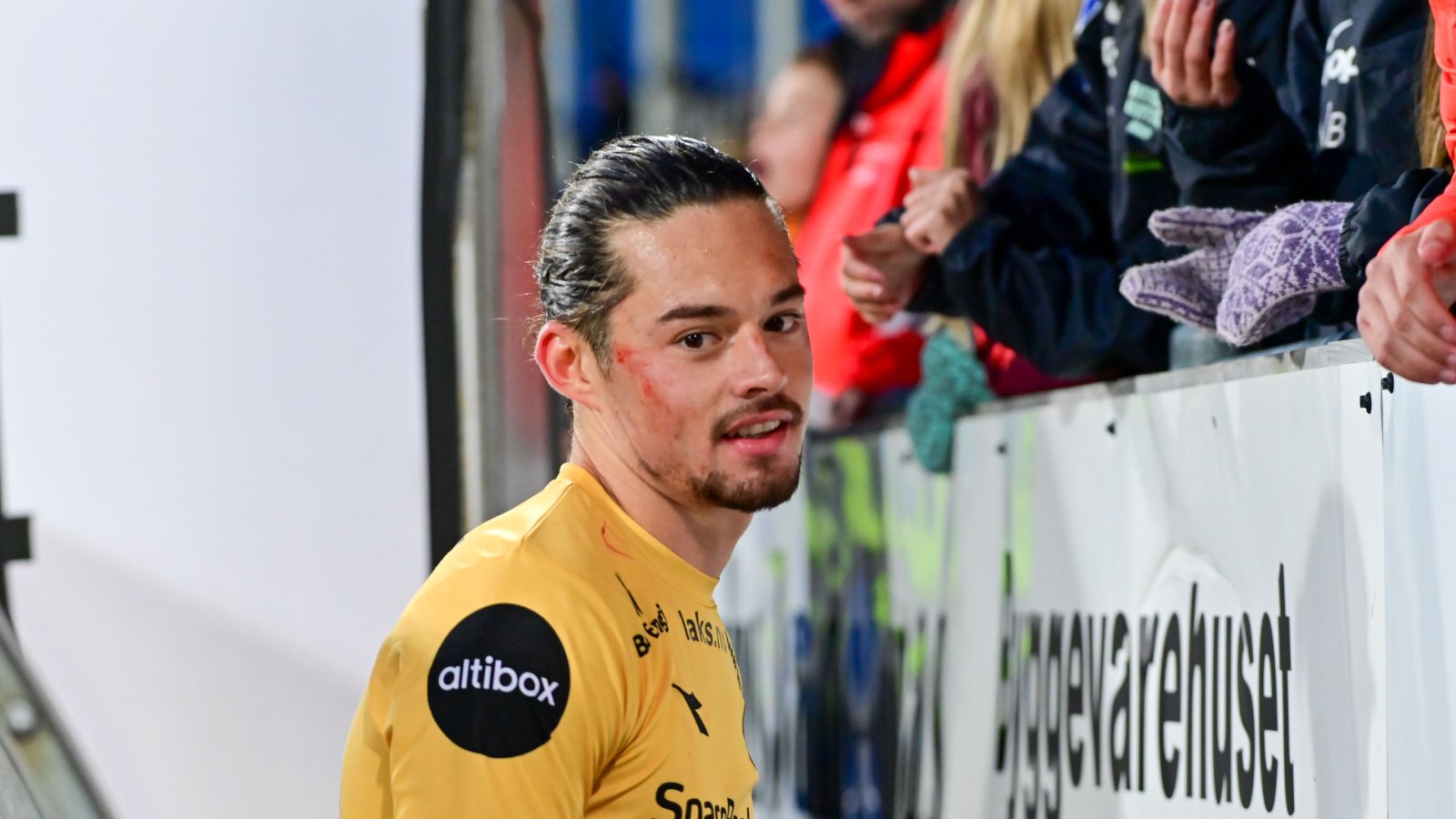 Amor Layouni etter hjemmekampen mot Stabækk 2019.