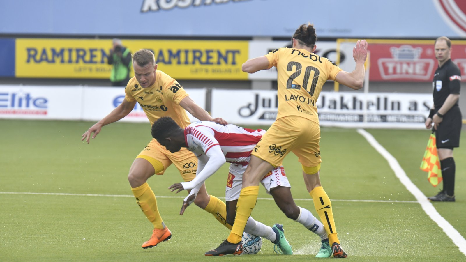 Bodø/Glimt mot TIL på Aspmyra. Tromsø vant kampen 1-0.  