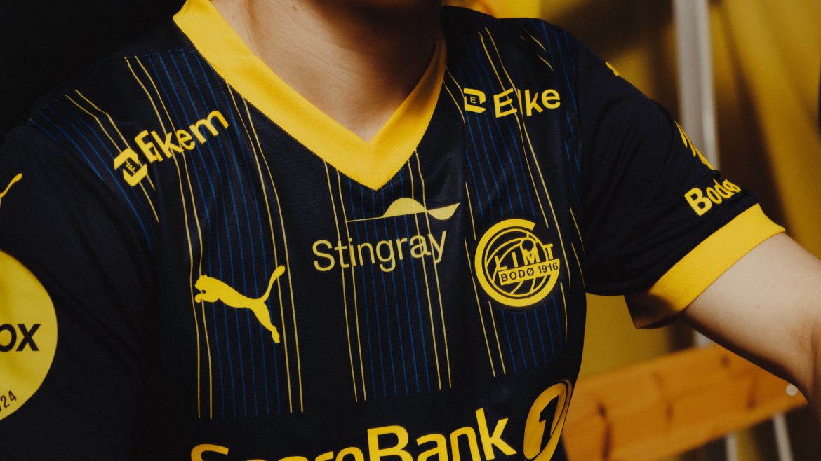 Gule detaljer preger årets bortedrakt