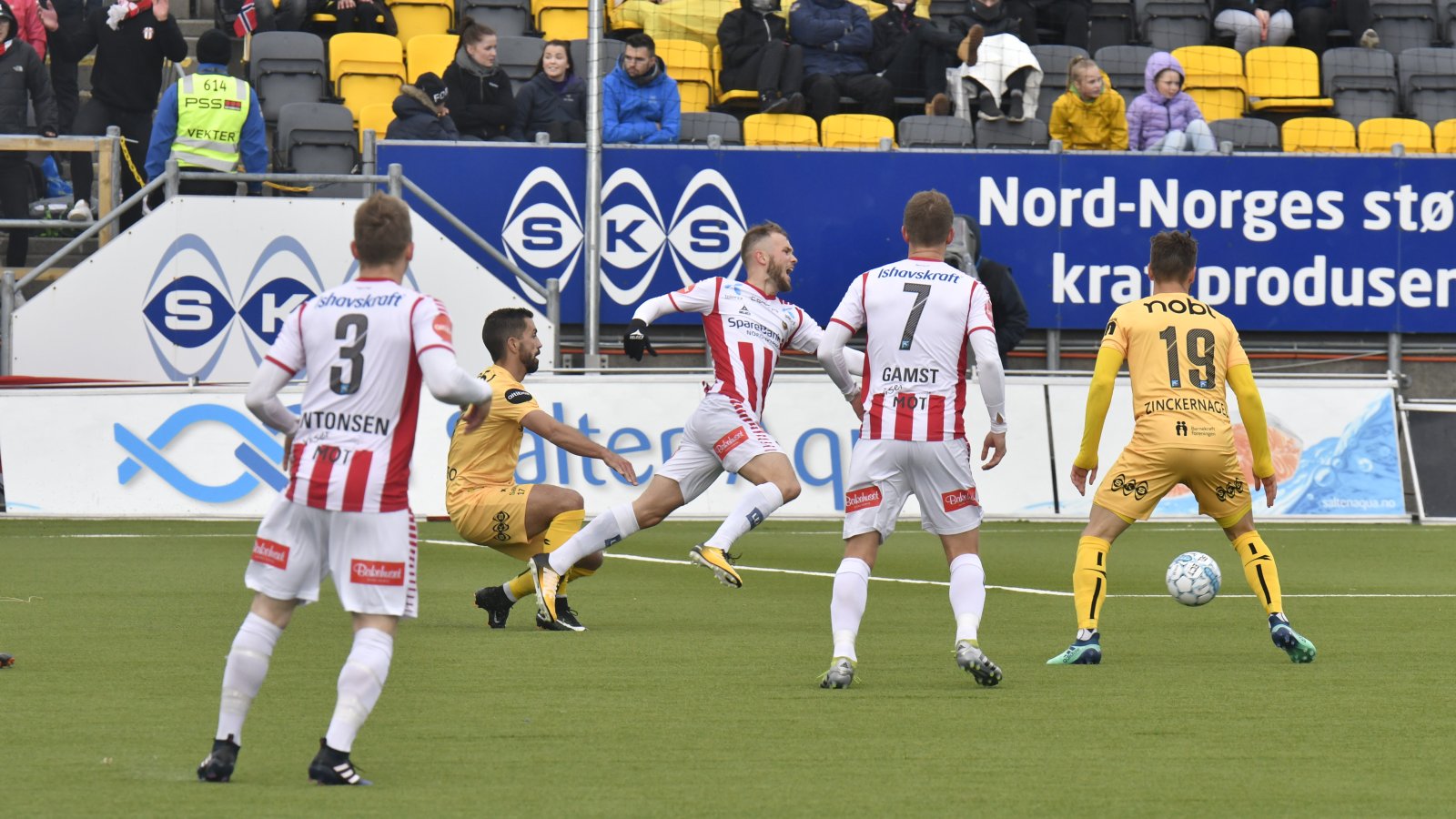 Bodø/Glimt mot Tromsø. TIL på kamp på Aspmyra i 2018. 