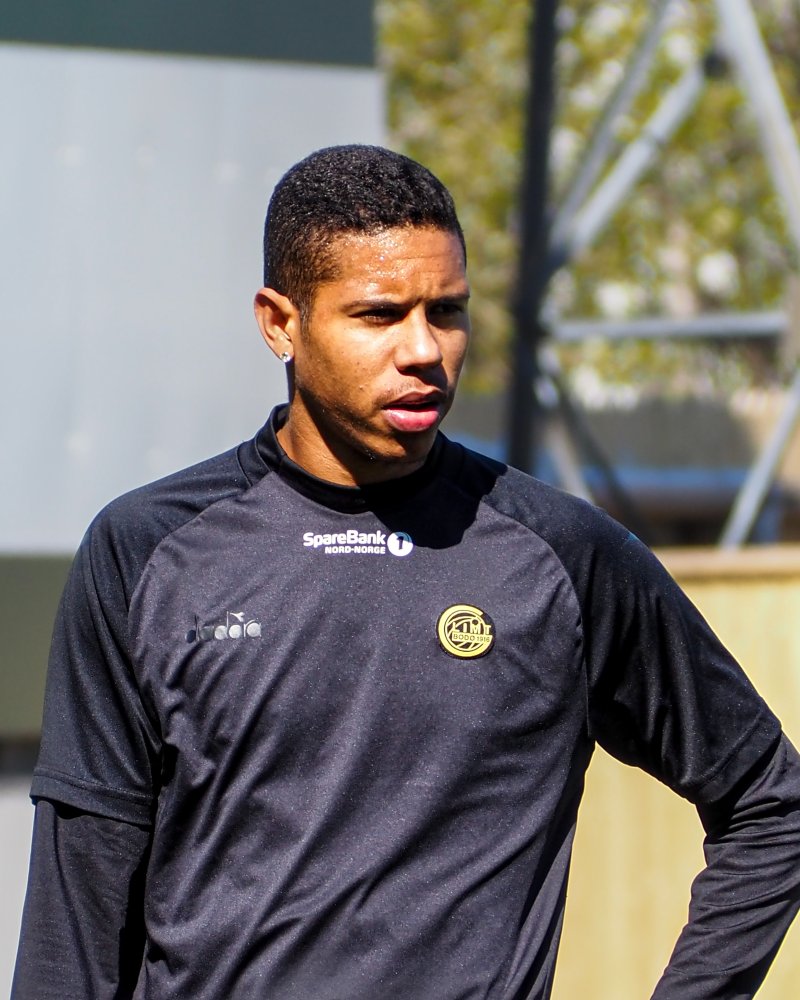 Vitor Pernambuco hadde sin første trening med Bodø/Glimt på onsdag. Foto: Niklas Aune Johnsen