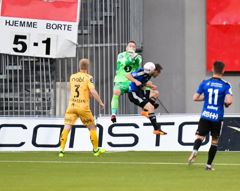 Tøff i duellene: Den målfarlige spissen besøkte Bodø i høst. Det endte med 4-1-seier og opprykk for Glimt. Foto: Kent Even Grundstad