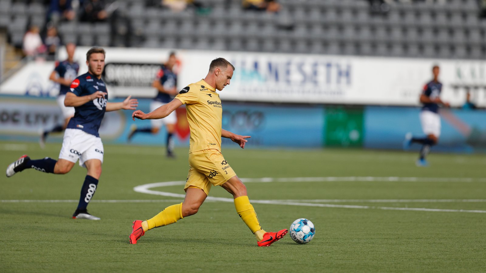 Marius Lode i kampen mot Viking på Aspmyra 2019. 