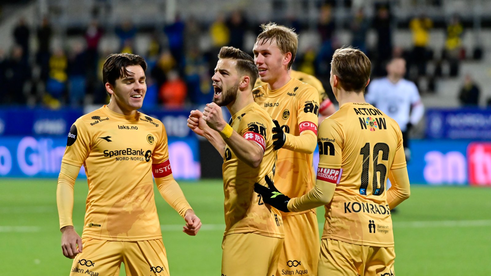 Det ble full jubel blant glimtspillerne etter Zinckernagels scoring mot Rosenborg på Aspmyra sist helg