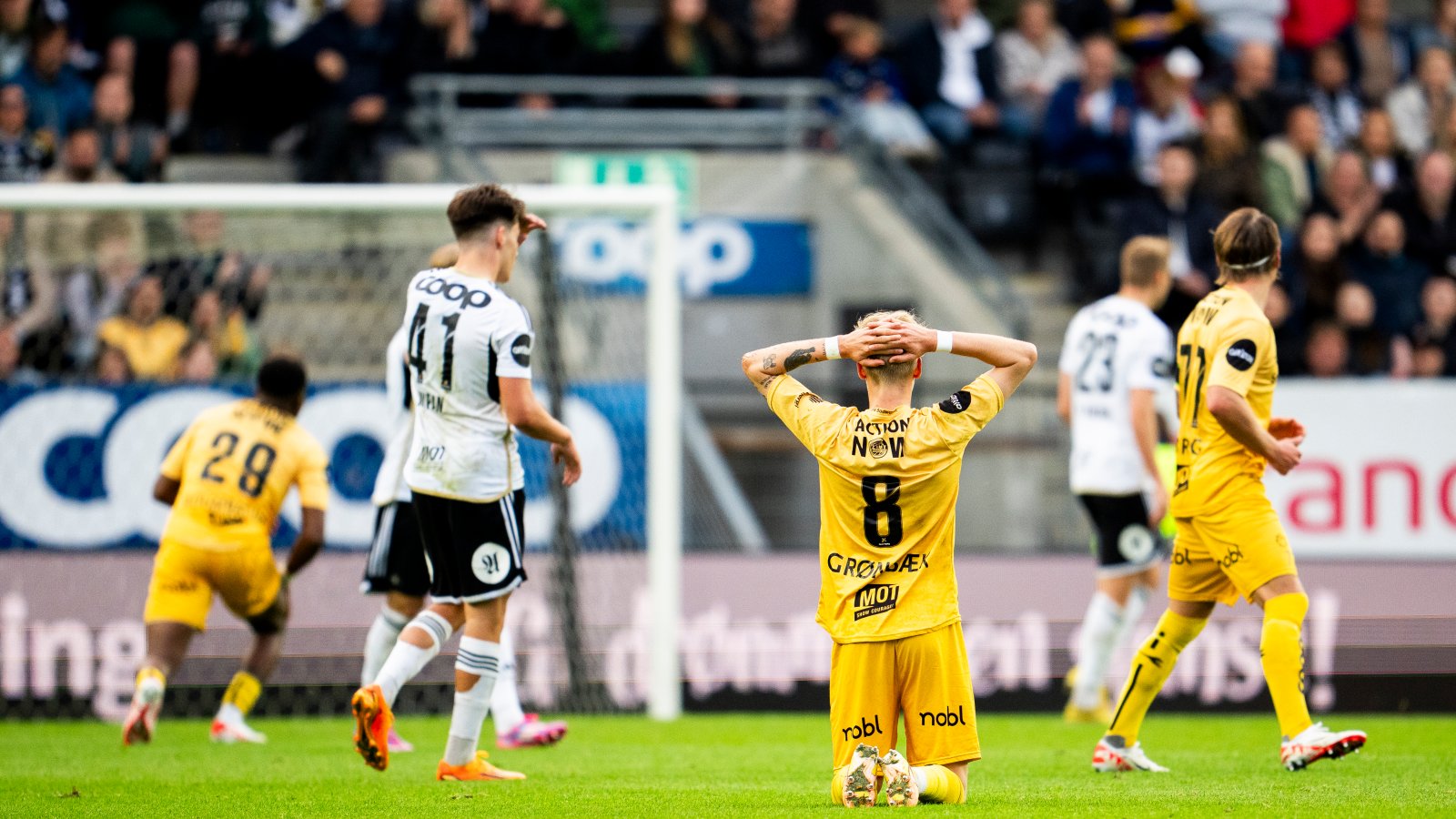 Bodø/Glimts Albert Grønbæk under eliteseriekampen i fotball mellom Rosenborg og Bodø/Glimt på Lerkendal stadion. (1-1)