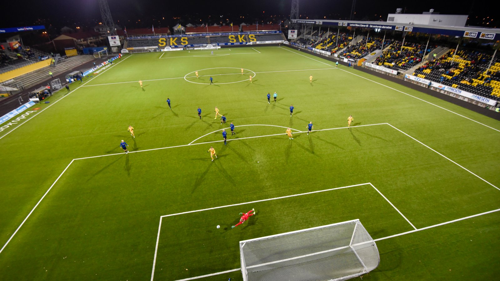 Oversiktsbilde over kampen mellom Bodø/Glimt og Stabæk.