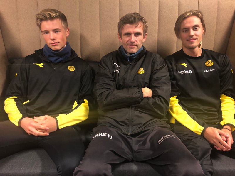 Klare til kamp: (f.v.) Jonas Wilhelmsen, Robert Edvardsen og Sander Vikan Bollestad.