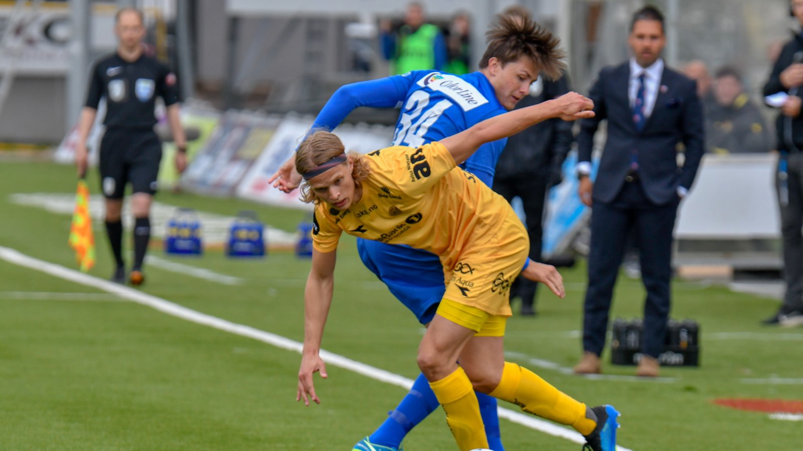 Ulrik Saltnes under kampen mellom  Bodø/Glimt og Sandefjord.