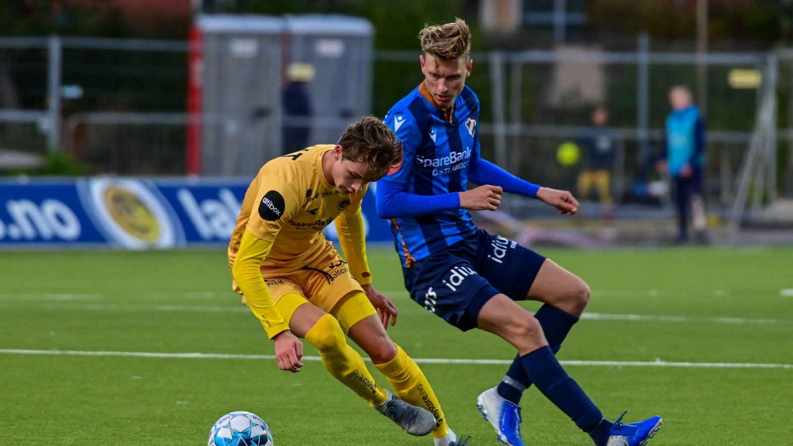 Håkon Evjen og Kasper Junker i hjemmekampen mot Stabæk 2019.