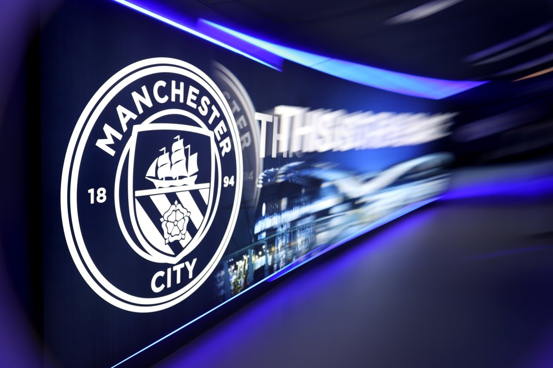 MANCHESTER, ENGLAND - NOVEMBER 25: A general view of the corridor outside the dressing room prior to the UEFA Champions League 2025/26 League Phase MD5 match between Manchester City and Bayer 04 Leverkusen at City of Manchester Stadium on November 25, 2025 in Manchester, England. (Photo by Alex Livesey - UEFA/UEFA via Getty Images)