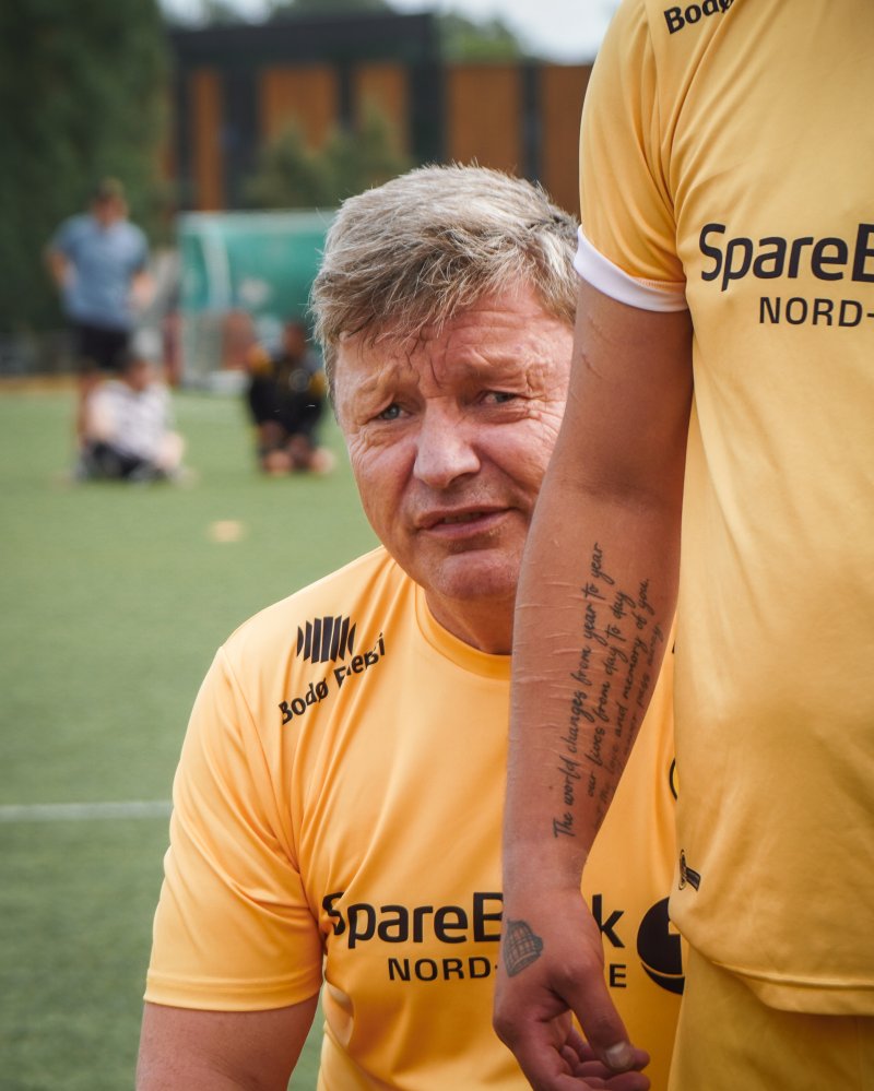 Victor Torrisen har levd et hardt liv, men er nå på vei opp og frem i takt med Glimt. Foto: Vilde Rasmussen/glimt.no