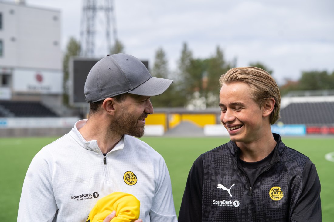 SAMARBEID: Leder for Glimt-akademiet Olav Øverli sier Käld er en spennende spiller. Foto: Oda Viken