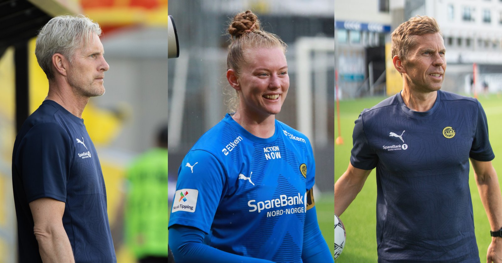 Bildet viser en collage satt sammen av Cato Hansen, Aubrei Corder og Stian Theting.