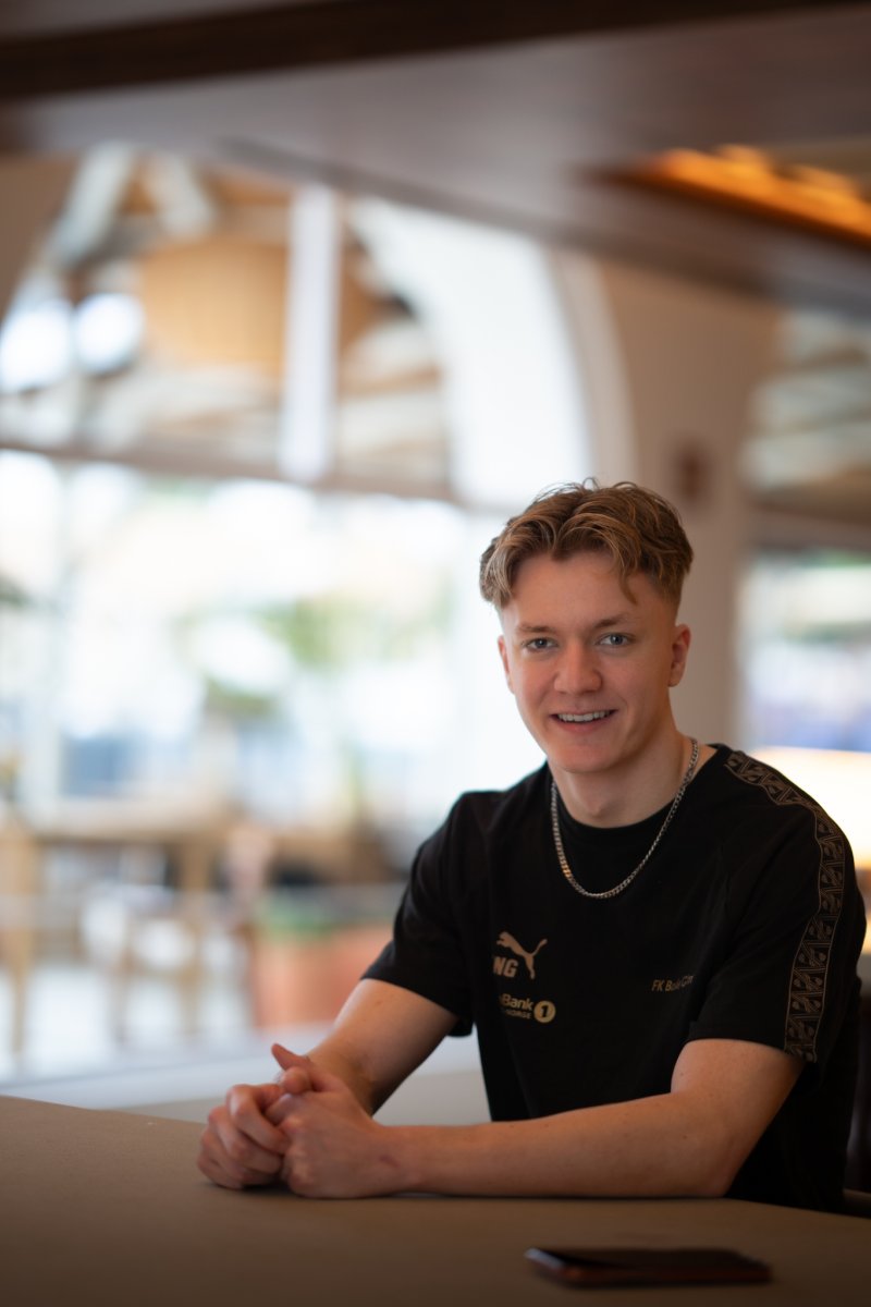 Isak Sjong var godt fornøyd med å ha signert ny kontrakt med Bodø/Glimt.