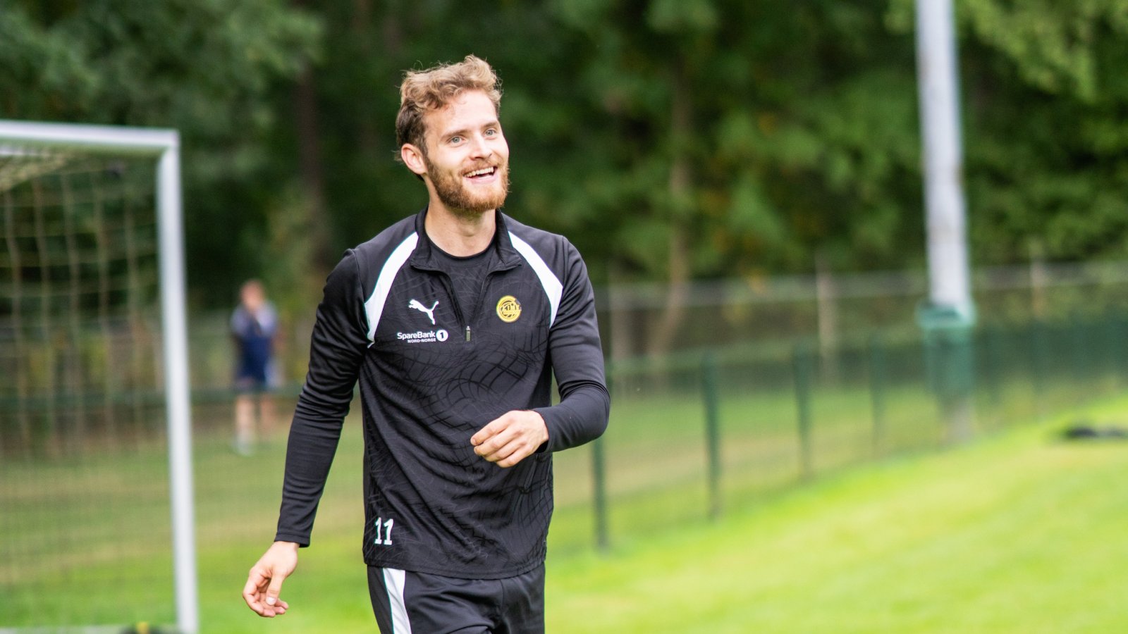 Ole Didrik Blomberg i treningsklær er på treningsbanen i Nederland. 