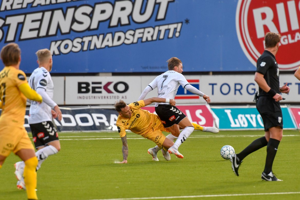 Bodø/Glimt mot Odd på Aspmyra.