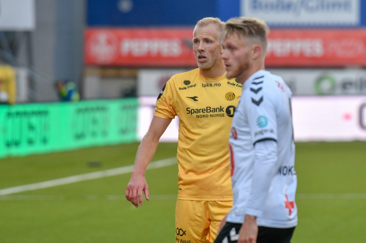 Vegard Leikvoll Moberg under kampen mot Odd.