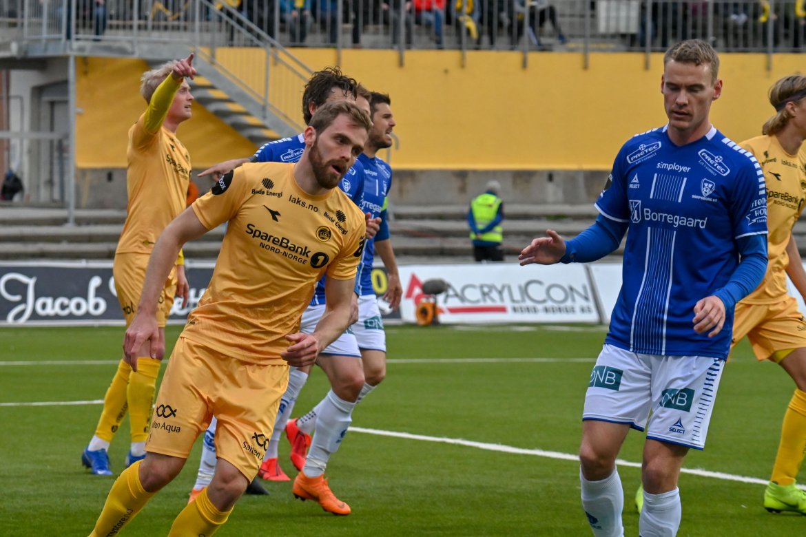 Brede Moe under kampen mot Sarpsborg 08.