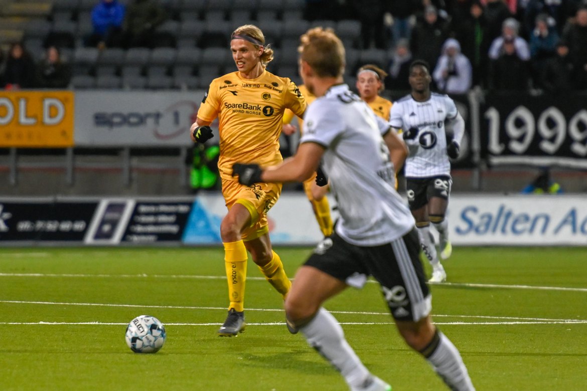 Ulrik Saltnes i kampen mot Rosenborg.