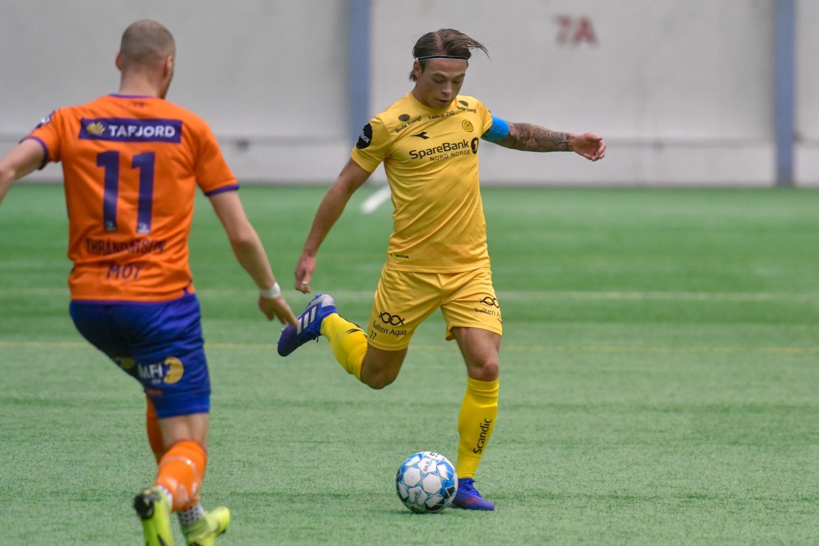 Ørjan Berg fungerte som kaptein under treningskampen mot Aalesund.