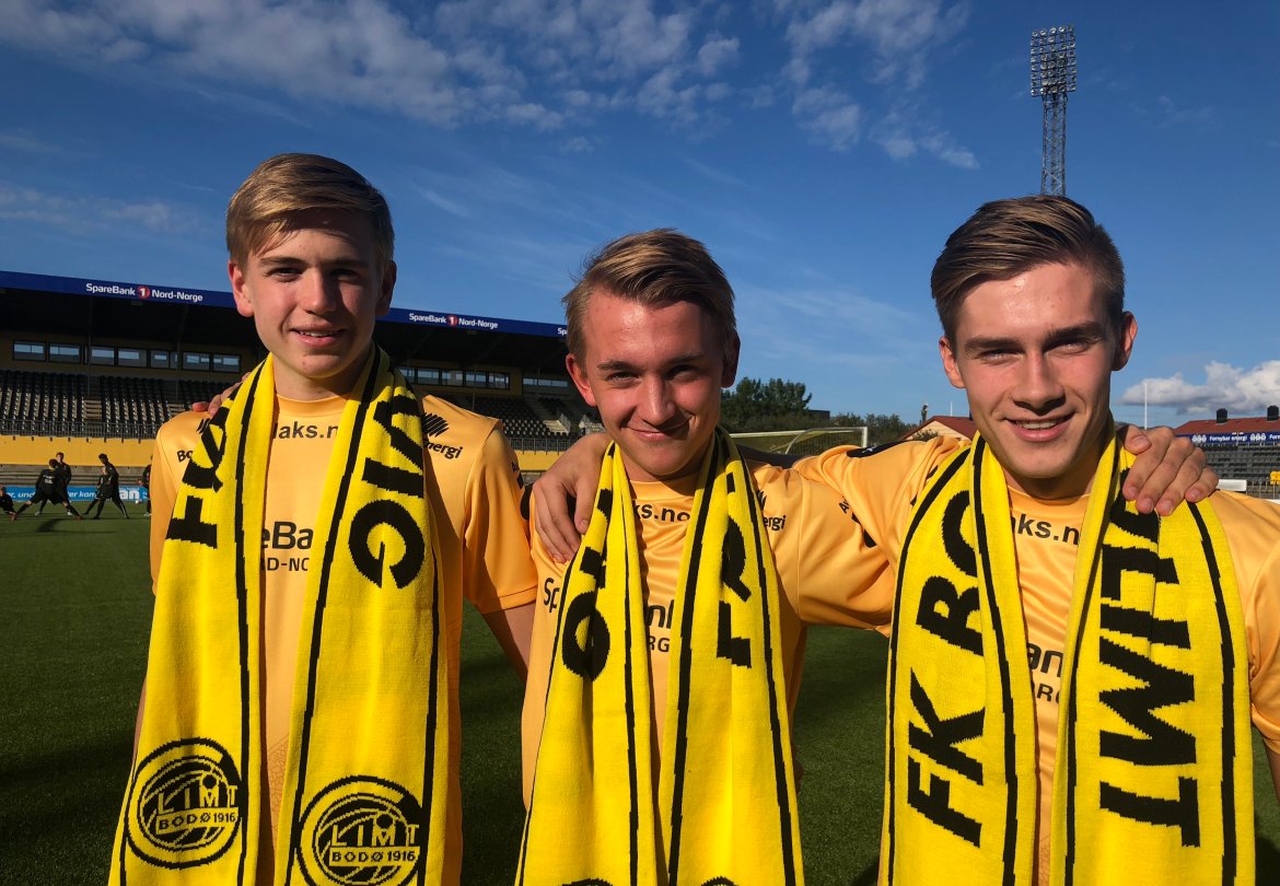 Ask Tjærandsen Skau, Tobias Johnsen og William Mikalsen. 