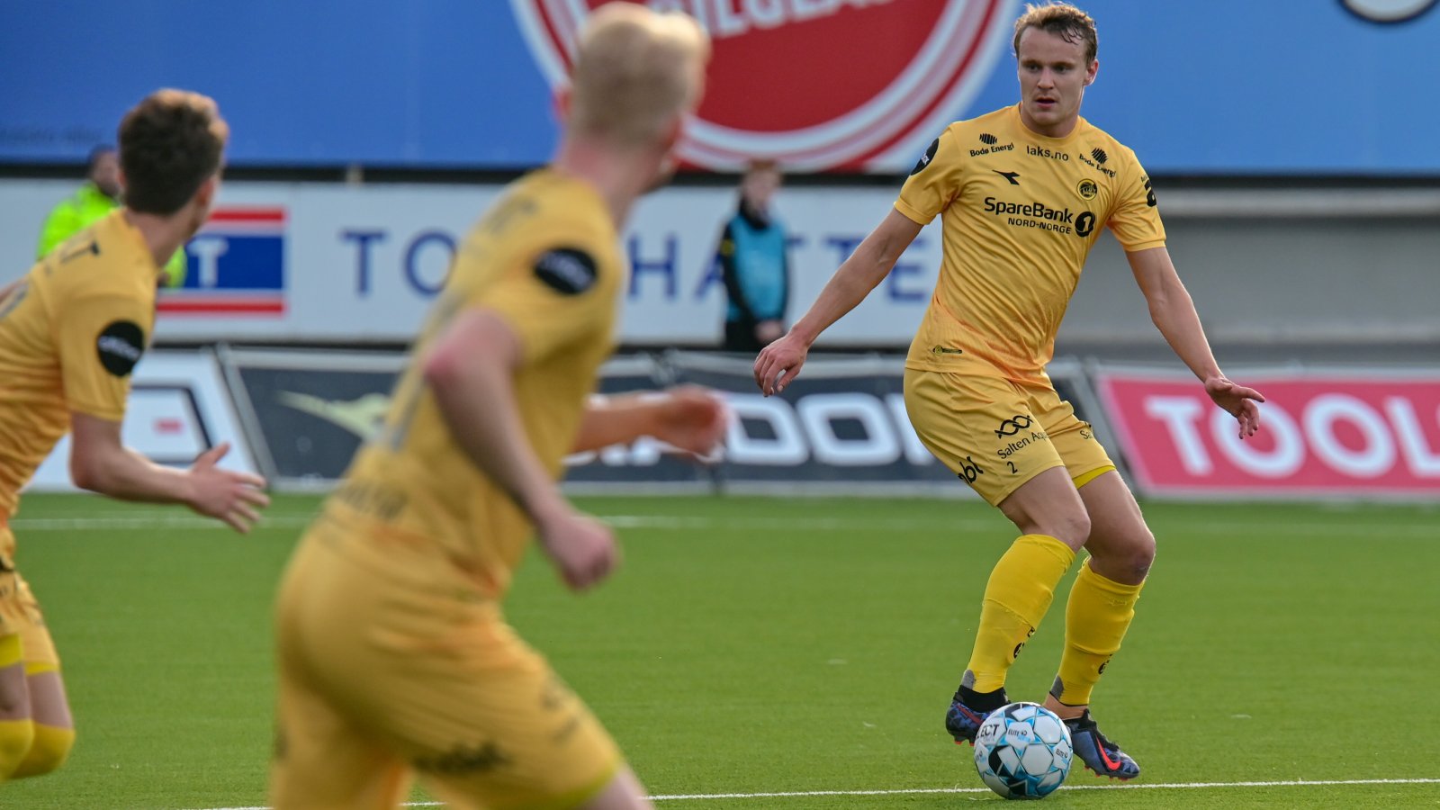 Marius Lode under kampen mot Brann på Aspmyra 2019. 