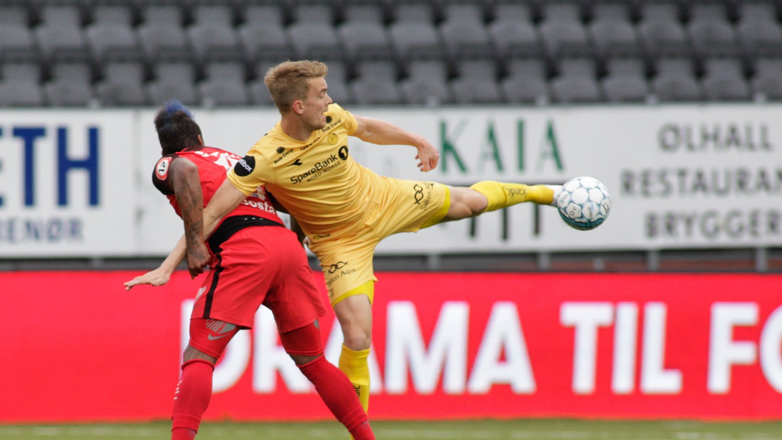 Kristian Fardal Opseth under Eliteseriekampen mellom Bodø/Glimt og Brann på Aspmyra stadion.