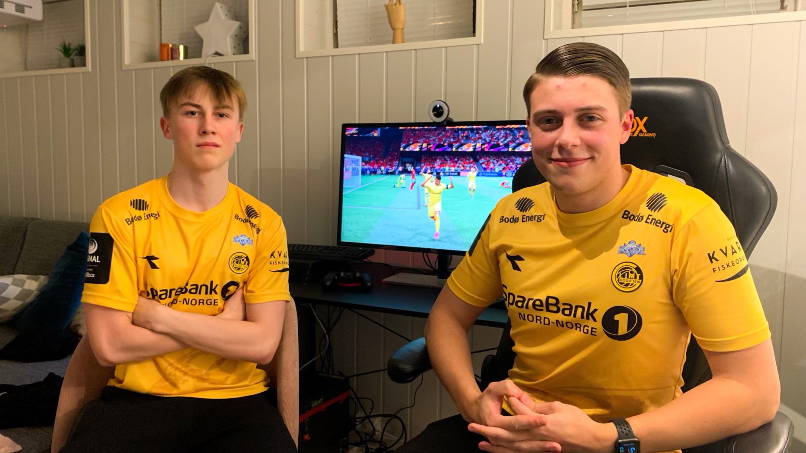 Isak Øvrevold og Max Garcia. Altibox eSerien. E-sport 2020. Bodø/Glimt.