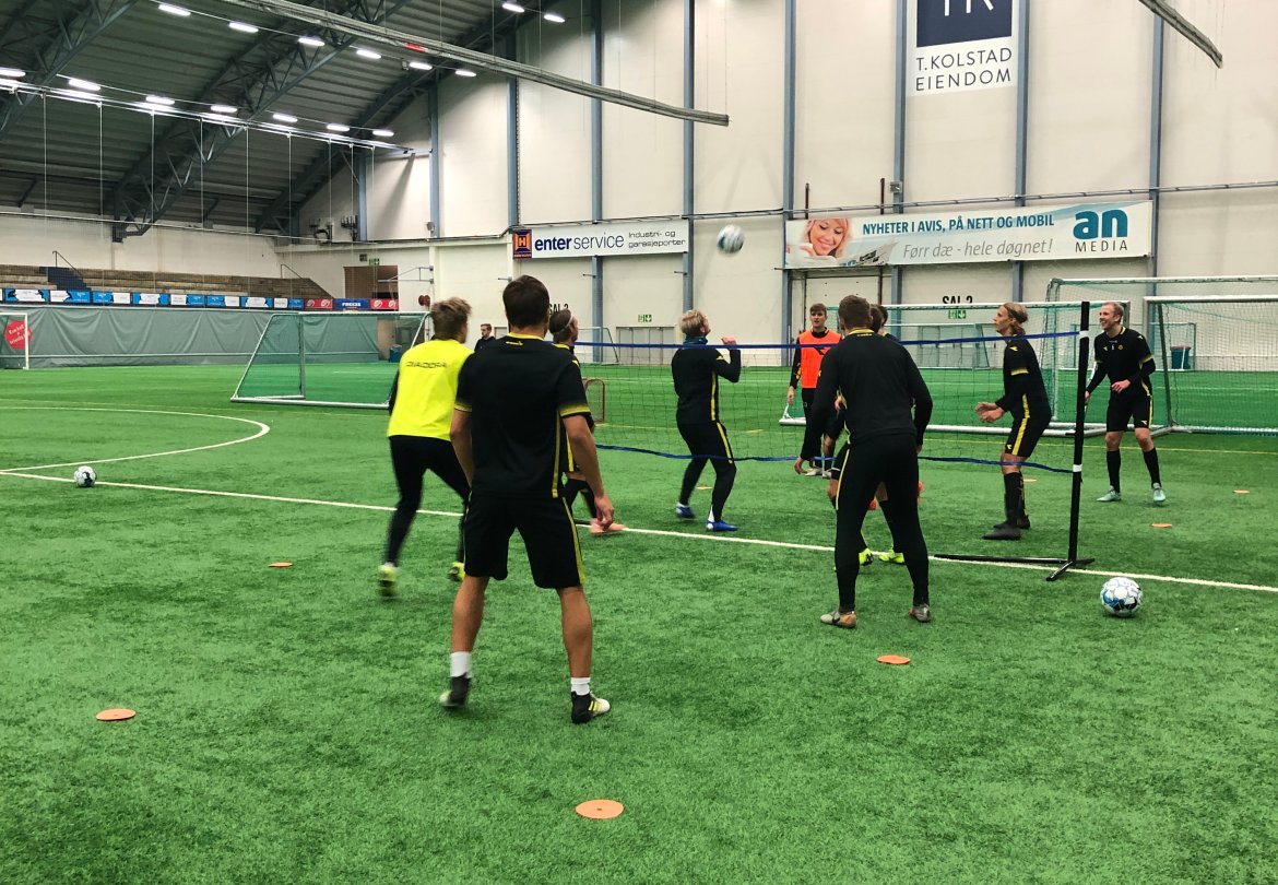 Trening i Nordlandshallen.