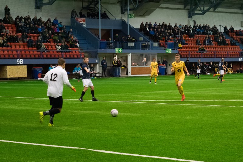 Kristian Fardal Opseth har allerede begynt å jakte scoringer. I 8-0-seieren mot AN-laget scoret han ett av målene. FOTO: Carl Henning Biørnstad