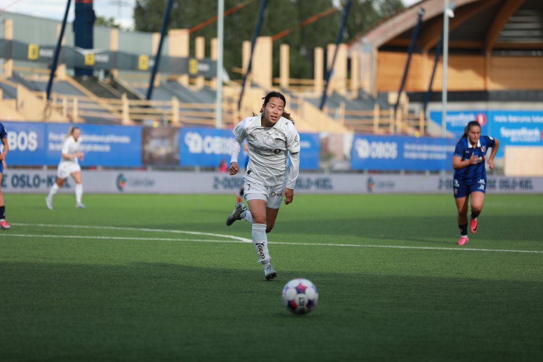 Yuuka i sin siste kamp for Bodø/Glimt mot Stabæk i august. Foto: Oliver Nilsen