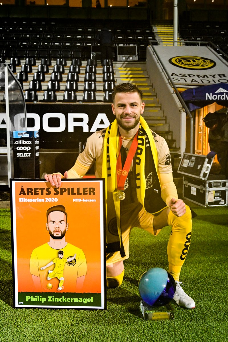 Årets spiller i Eliteserien 2020: Philip Zinckernagel. Foto: Kent Even Grundstad