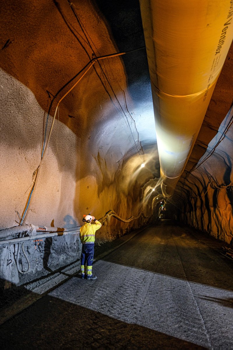 Leikanger tunnel. Foto: Anders Navarsete